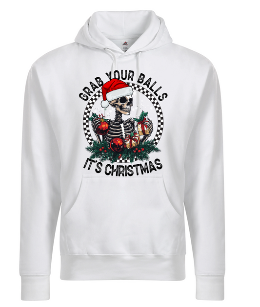 Grab Your balls its Christmas Hoodies