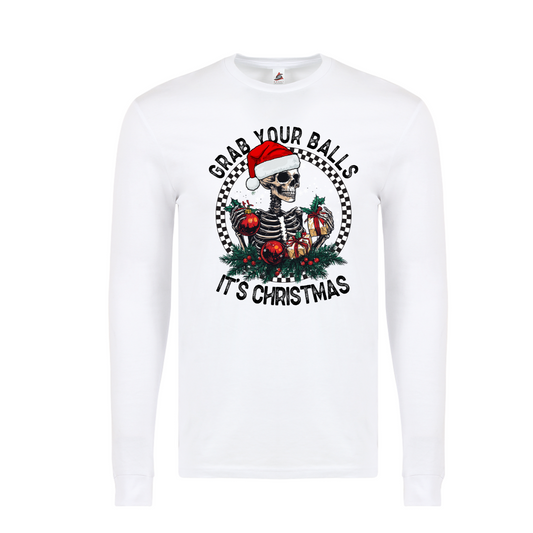 Grab your balls it's Christmas Long Sleeve